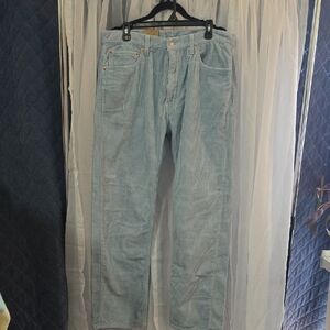 NWT Men's Levi's Light Blue 505 Regular Corduroy Pants